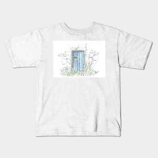 Old blue cottage door, Galway Kids T-Shirt